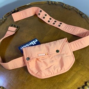 Ellesse crossbody or waist bag in apricot